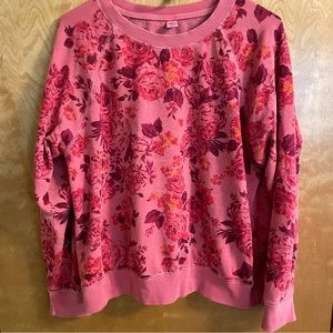 Old Navy Floral Crewneck Sweatshirt